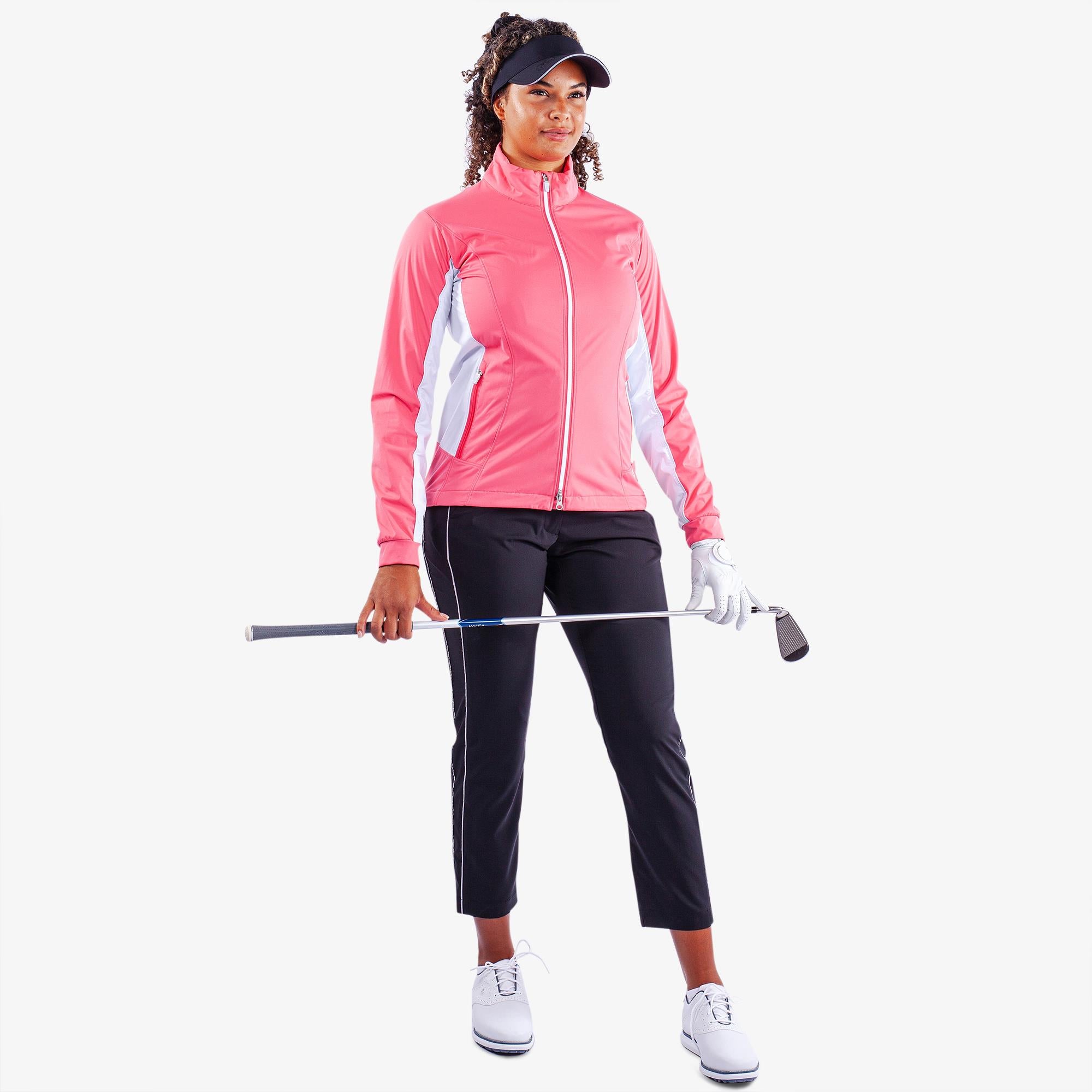 Galvin Green Larissa Interface-1 Ladies Golf Windstopper Camila Rose/White